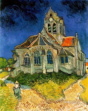 Vincent Van Gogh Painting - La iglesia de Auvers Vincent van Gogh